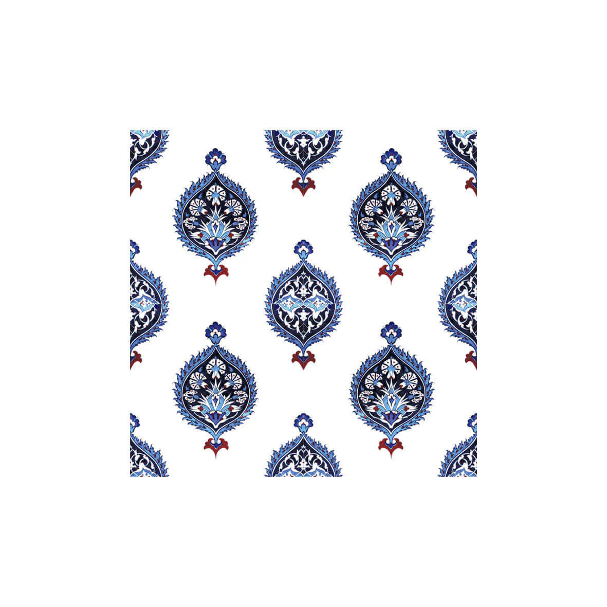 Iznik Tile with Carnation Design - Image 2