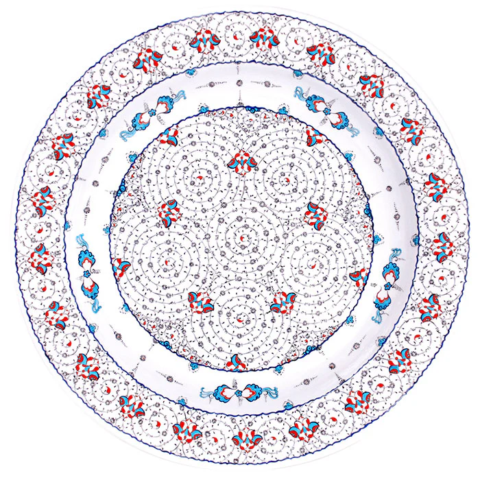 Golden Horn Pattern Iznik Plate | Limited Production