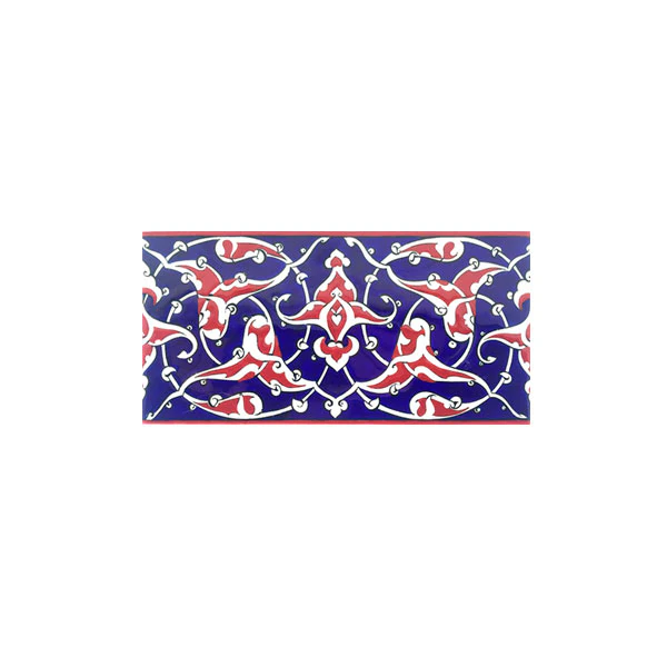 Iznik Border | Palmette Design in Blue