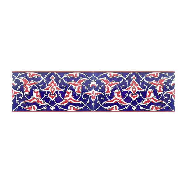 Iznik Border | Palmette Design in Blue - Image 2