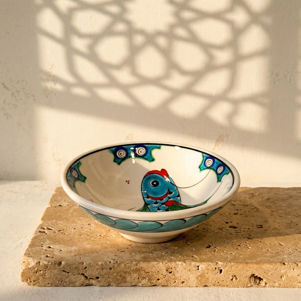 Iznik Bowl | Fish Motifs – Abundance and Motion Series - Image 3