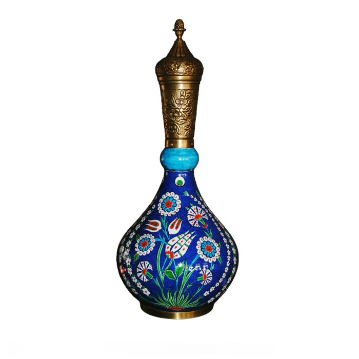 Iznik Copper Vase Floral Pattern