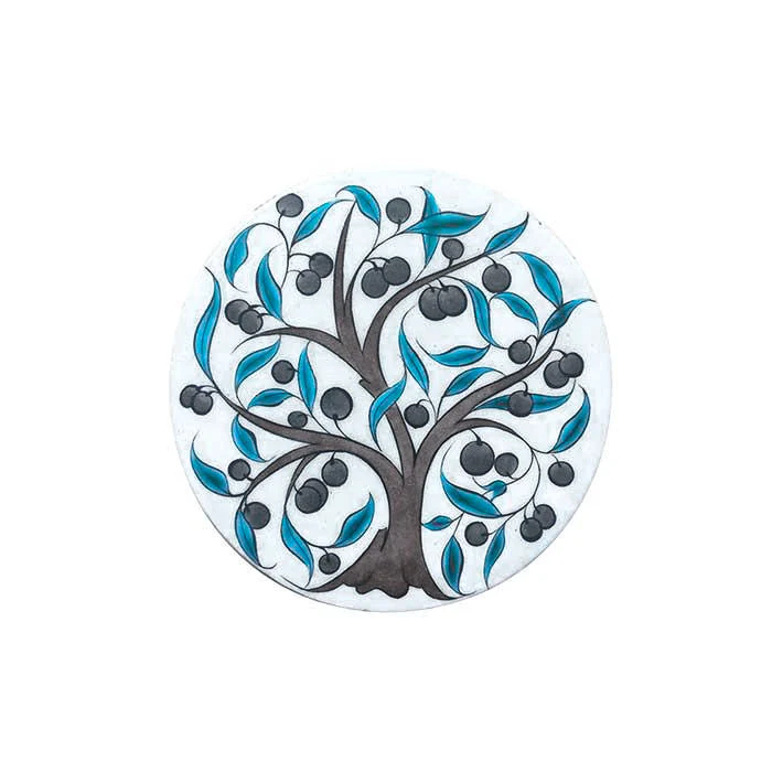 Iznik Coaster | Olive Tree Pattern