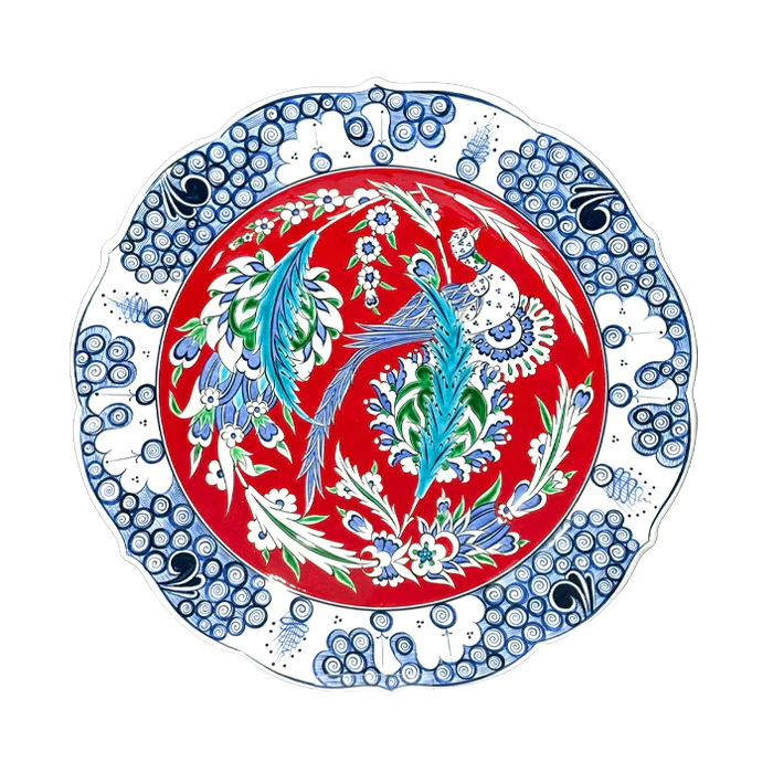 Iznik Plate | Bird and Flowers Design