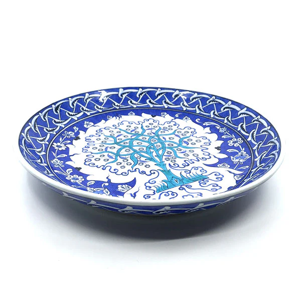 Iznik Deep Plate | Tree of Life Design - Image 2