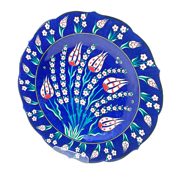 Iznik Dish with Ottoman Tulips - Image 2