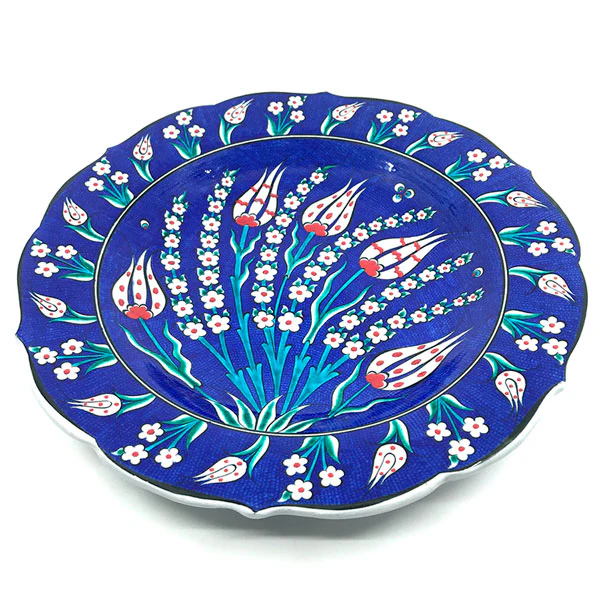 Iznik Dish with Ottoman Tulips - Image 3