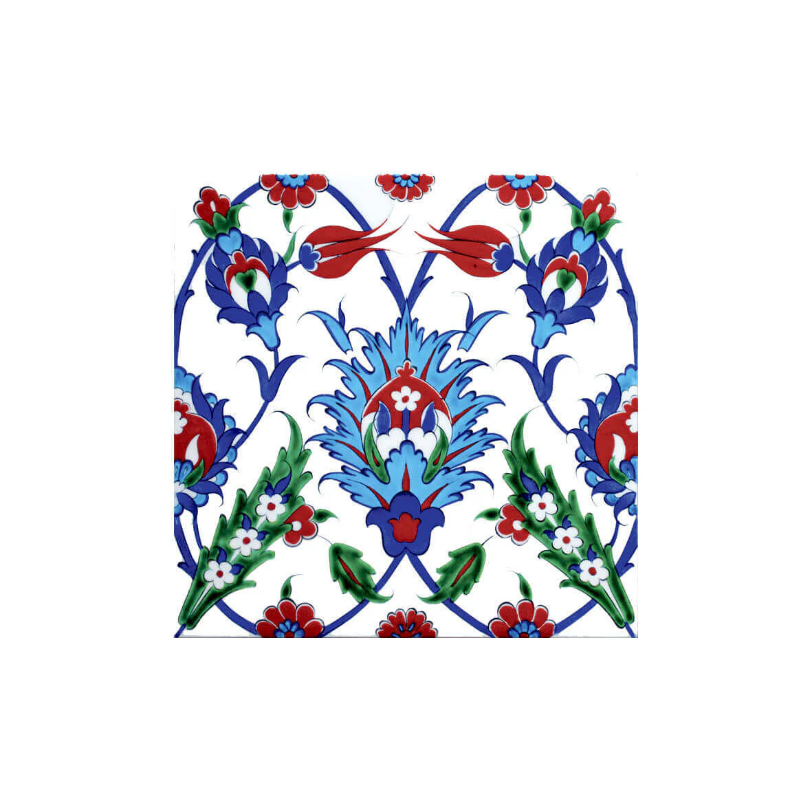 Iznik Tile with Tulip Design