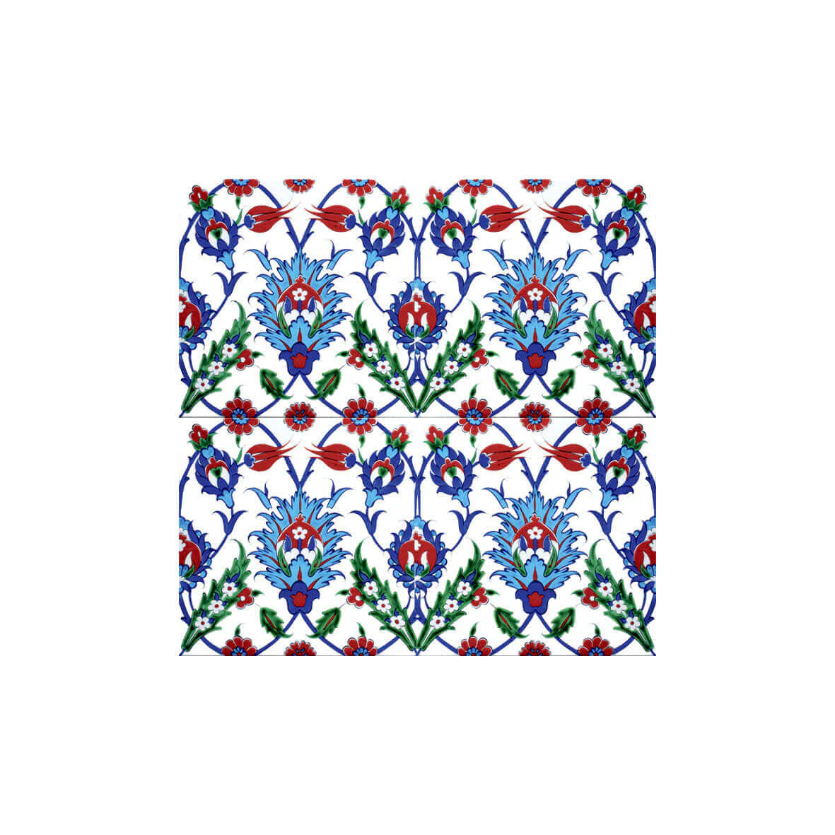 Iznik Tile with Tulip Design - Image 2