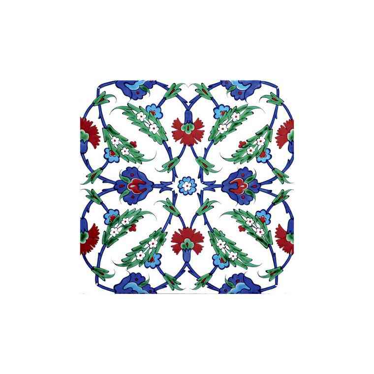 Iznik Tile with Beautiful Branches