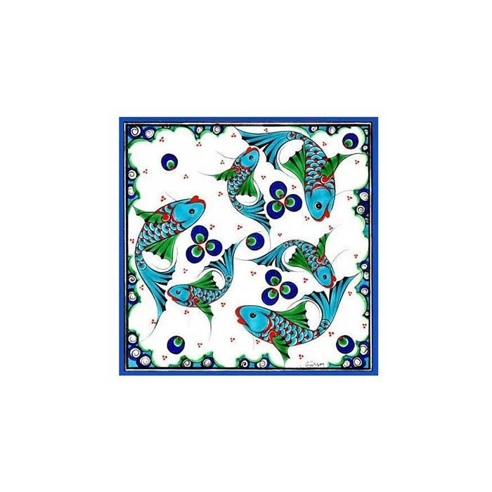 Iznik Tile | Fish Patterns