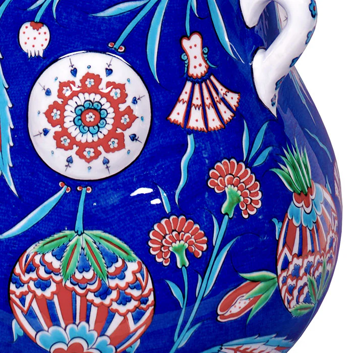 Iznik Major Mosque Lamp | Carnations and Pomegranates - Image 2