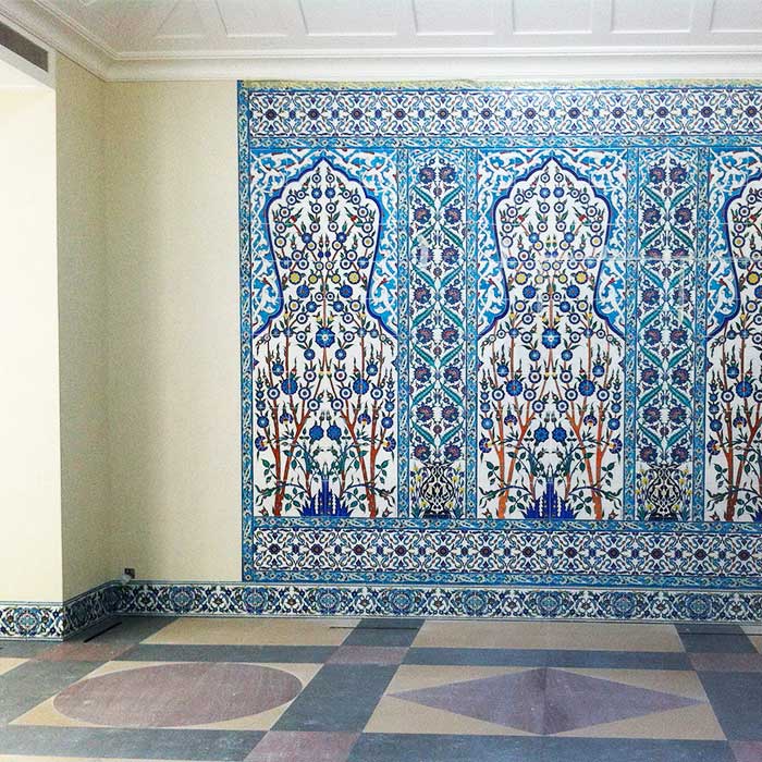 Iznik Tile Panel | Topkapi Palace, Zenana 80x200 cm - Image 4