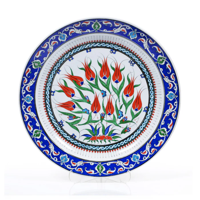 Iznik Plate - Lalezar (Tulip Garden) - Masterpiece Collection