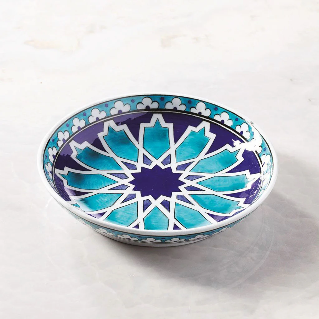 Iznik Ceramic Plate - Seljuk Star Pattern - Handmade Turkish Art - Image 2