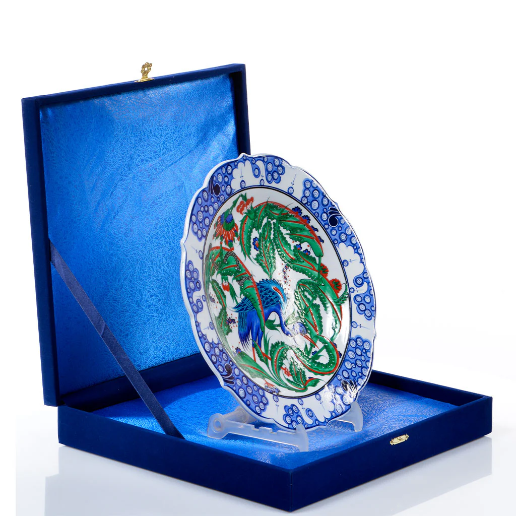Iznik Plate | Stork Design – Symbol of Abundance and Luck - Image 2
