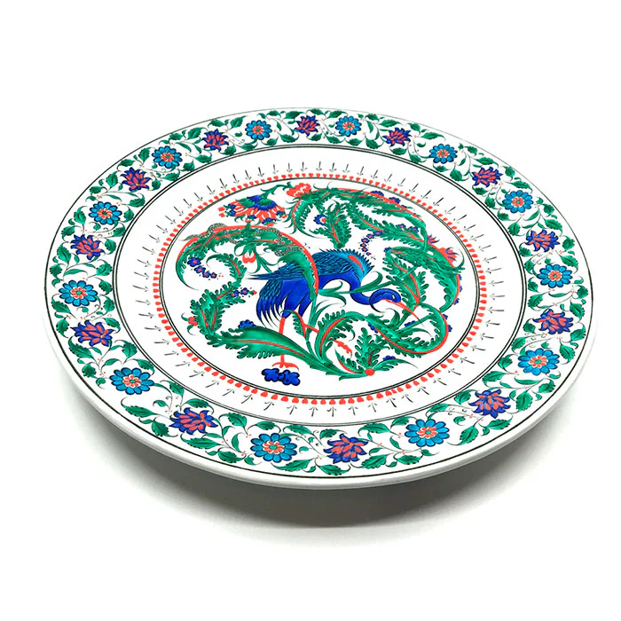 Iznik Plate | Stork Design - Image 2
