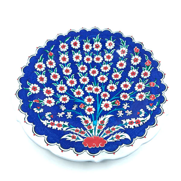 Night Garden: Tree of Life Iznik Plate on Cobalt Ground - Image 2