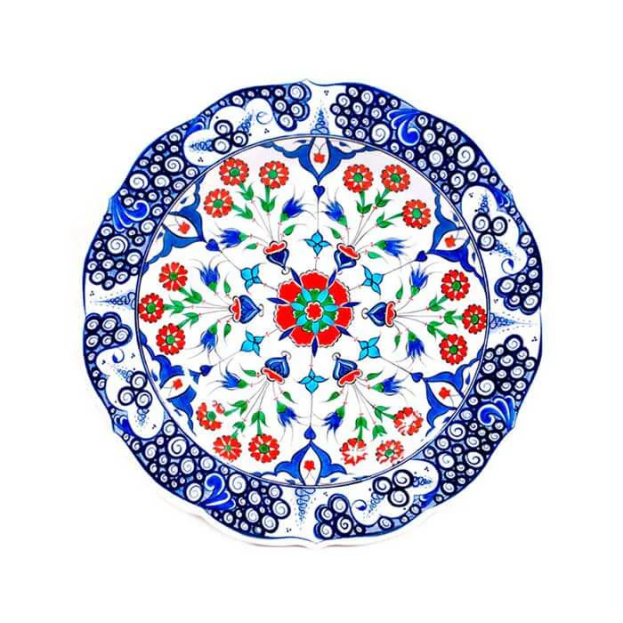 Iznik Plate | Floral Design | Château d'Écouen