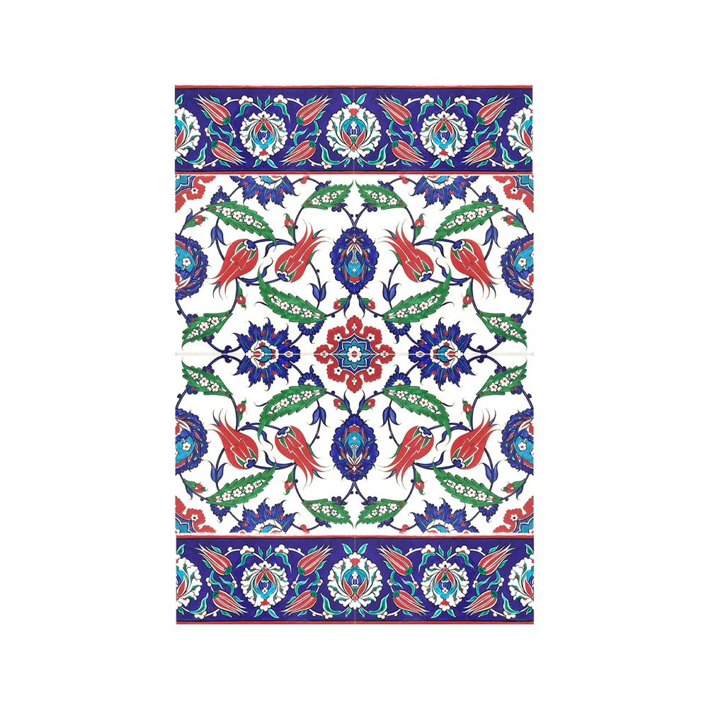 Iznik Tile Border with Lotus and Tulips - Image 3