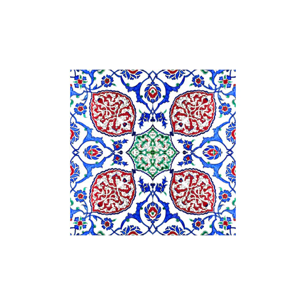 Iznik Tile with Cloud Pattern - Image 2