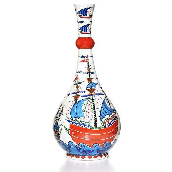 Iznik Vase | Majestic Galleon Design
