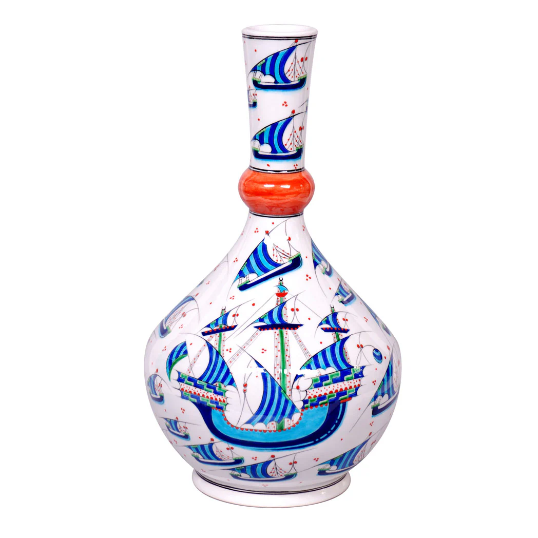 Iznik Vase | Ship Pattern