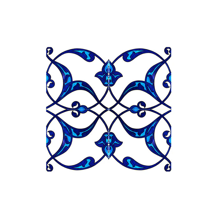 Iznik Tile with Rumi Pattern - Image 2